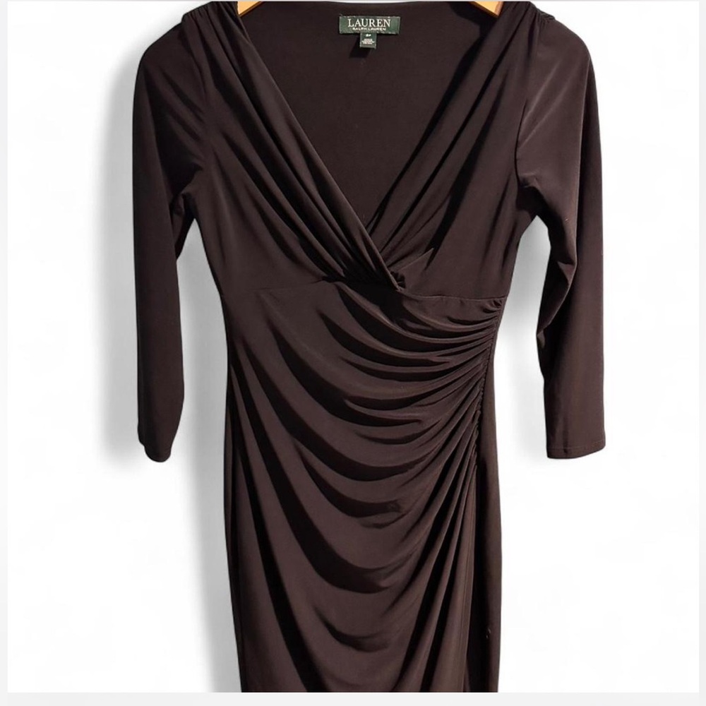 Lauren Ralph Lauren Elegant Black 3/4 Sleeve Dress